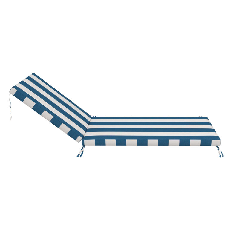Coussin de chaise longue d'extérieur Sunbrella®, 23 po x 75 po, Sunbrella® régate Cabana