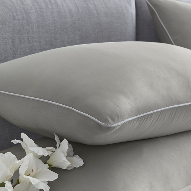 AppleTree Cotton Duvet Cover with Pillowcases, Super King Duvet Cover, Silver