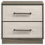 Table de chevet 2 tiroirs Edmondson