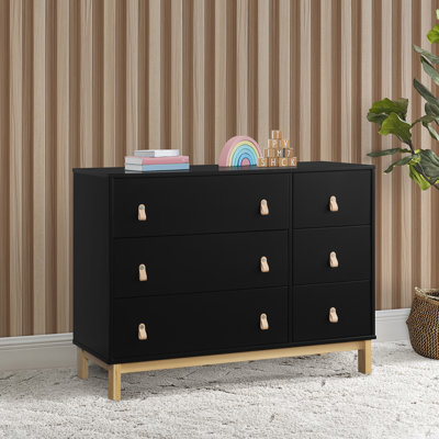 Babygap Legacy 6 Drawer Dresser With Leather Pulls - Navy/Natural by babyGap