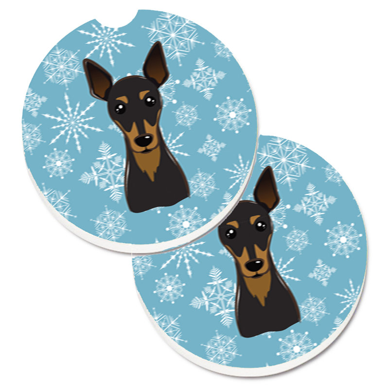 Sous-verre de voiture de neige, Pinscher nain