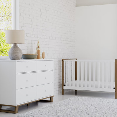 Modern 6 Drawer Double Dresser