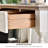 Simple White Rectangular Solid Wood Writing Desk