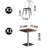 Hassall 2 - Person Solid Wood Top Trestle Dining Set-647951330