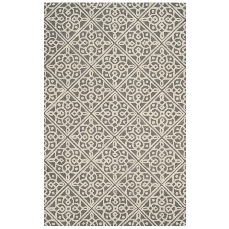 Sadik Hand Tufted Wool Geometric Rug, Runner 2'6" x 8'