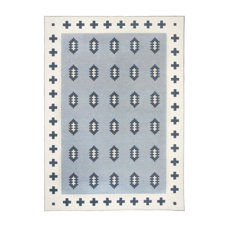 Nordic Weave Cool Grey Washable Rug - 5' x 7'