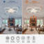 Ventilateur de plafond moderne 35 "avec lumière, 3 lumières DEL à intensité variable, télécommande intérieure, moteur réversible-2031386879