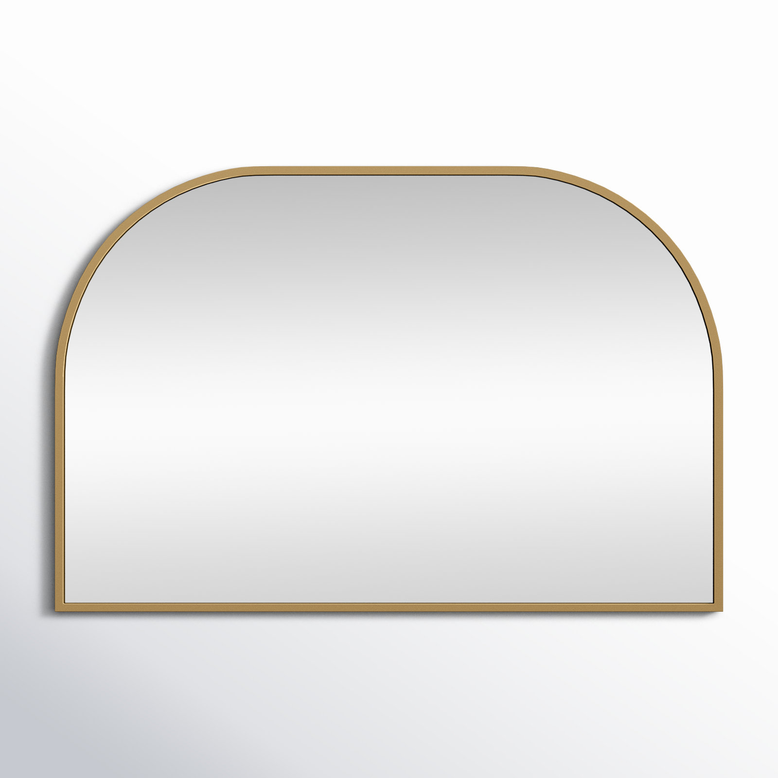 Sabine Metal Wide Arch Wall Mirror, Brass, 24" x 36"
