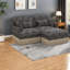 Canapés profonds modulaires Chenille Leopard Modern Living Home
