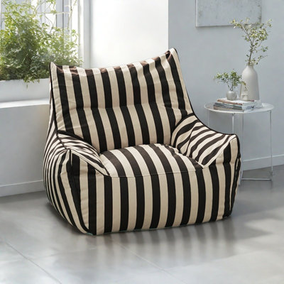 Simple striped bean bag sofa