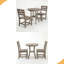 Ensemble bistro 3 pièces avec table ronde et 2 chaises