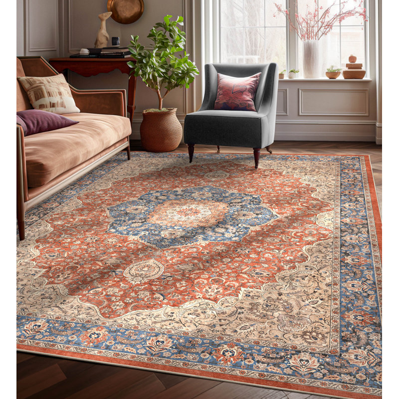 Espy Brussels Vintage Oriental Area Rug, Rectangle 6' x 9'