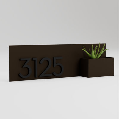 Vista View Wall Address Plaque