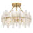 Abigail 4-Light Brushed Gold Semi-Flush Mount
