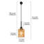Ensemble de 4 luminaires suspendus suspendus de type H en rotin noir, douille E26. Ne comprend pas le rail de rail de type H de 39,4 pouces et le connecteur de baldaquin flottant à rail en H.