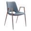 Chaise avec accoudoirs à garniture piquée-535739758