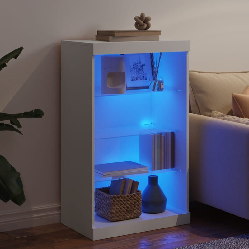 Basabi 100cm H x 60.5cm W Standard Bookcase, White