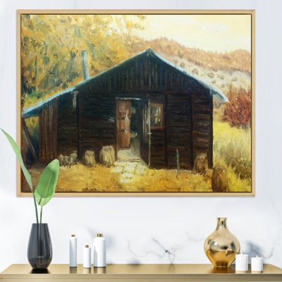 Wooden Cabin In A Forest In The Mountains " Wooden Cabin In A Forest In The Mountains "