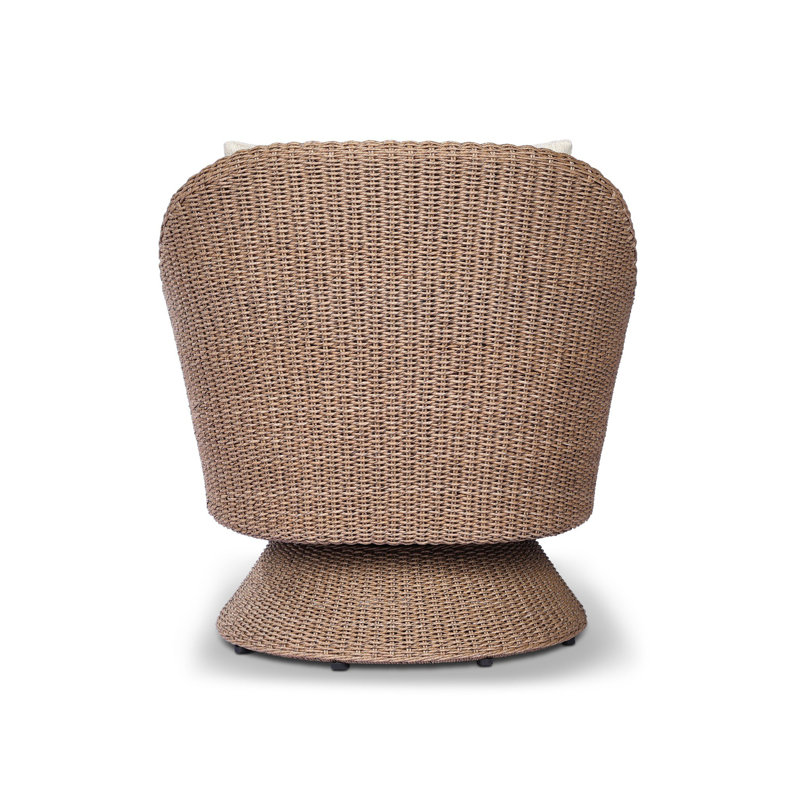 KOE Outdoor Lounge Chair, Faux Dark Hyacinth, Ellor Beige