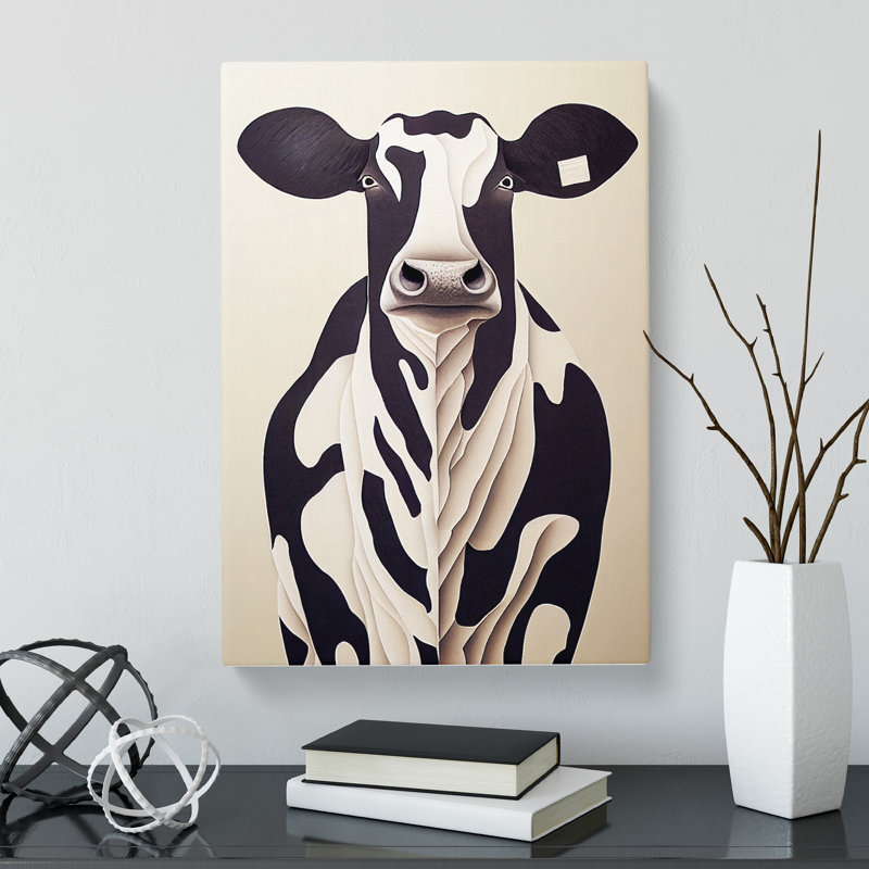 Cow - Wrapped Canvas, 50cm H x 35cm W x 3cm D