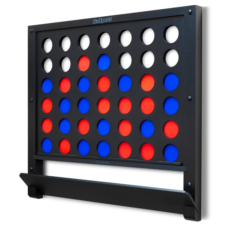  Jeu géant mural 4 en ligne Gosports - Jumbo 4 Connect Family Fun With Coins - Noir, Noir