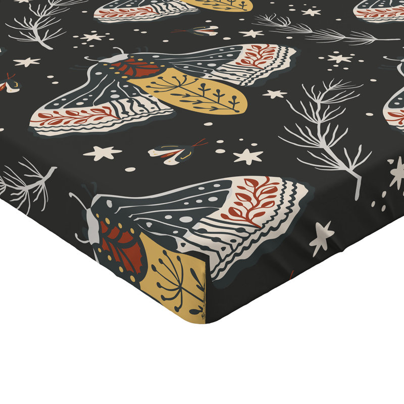 Drap-housse Ambesonne Nature Vibes Moth, Drap-housse très grand californien