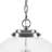 1-light Ribbed Glass Single Pendant-1277257770