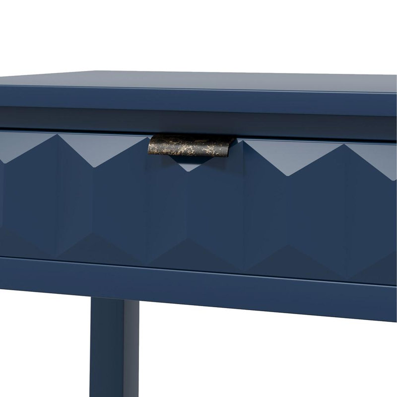 Console avec 3 tiroirs et tablette inférieure, Navy Blue