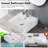 Bathroom Ceramic Countertop Sink - Timeless Aesthetic White Finish Square Wash Basin Long Lasting
