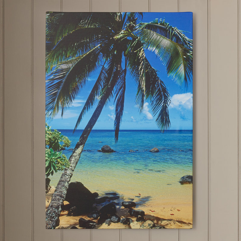 « belle anini beach »-impression sur toile tendue, H 36 po x l 24 po