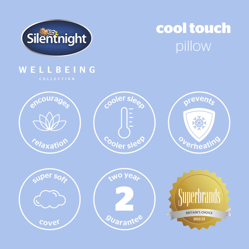 Silentnight Wellbeing Cool touch Pillow Pair