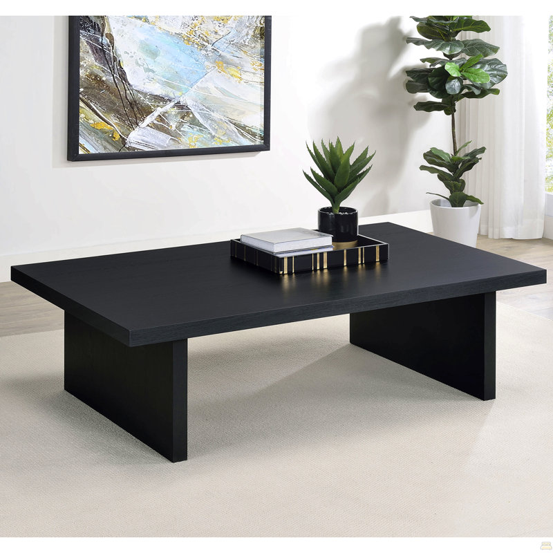 Table basse rectangulaire en stratifié d'ingénierie