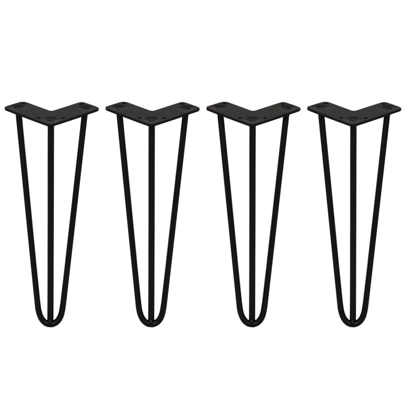 Styer Table Leg, Black, 35.56cm H x 11cm W x 8cm D