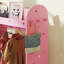 AIYAPLAY Kids Clothes Rail, Kids Wardrobe with Mirror, for Girls, Pink