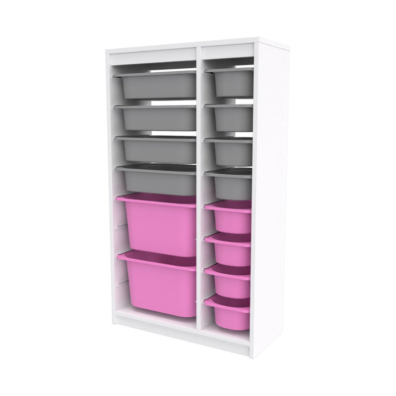 Armoire polyvalente moderne | 100% panneau de particules enduit de mélamine, épaisseur: 0,7 pouce | Comprend de nombreuses tablettes, des pieds en plastique et une conception murale | Parfait pour le bureau à domicile, le salon ou les solutions de rang