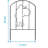 Riddhi 22.4'' H x 12.6'' W Metal Fence Panels Included