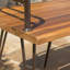 Banc industriel en bois et métal