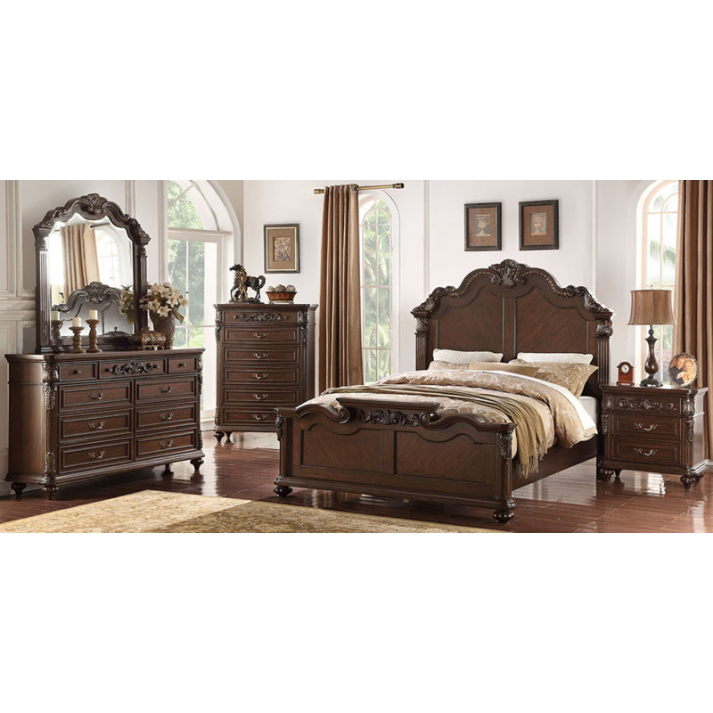 Ensemble de chambre à coucher 5 pièces standard, Très grand