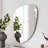 32" Silver Frame Baroque Wall Mirror