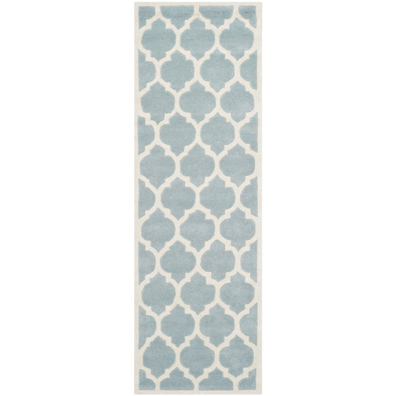 Carolene Hand Tufted Wool Geometric Rug, Rectangle 2'3" x 5'