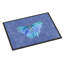 Tapis de porte pour porte d’intérieur anti-dérapante papillon sur ardoise Hassan-869021240