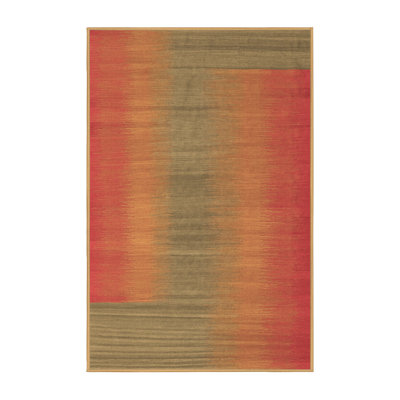 Washable Abstract Indoor Rug