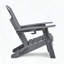Chaise Adirondack pliante en HDPE pour foyer et patio
