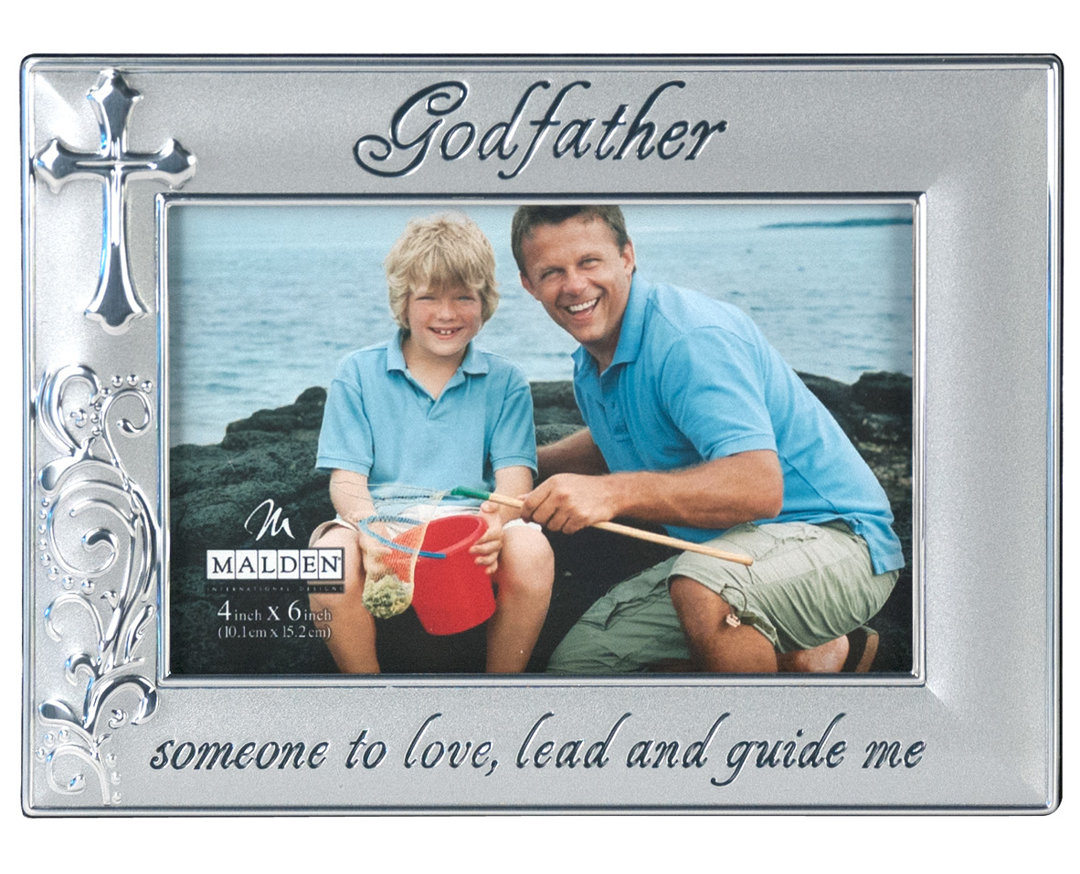 Blanton Silver Metal Embossed Picture Frame Winston Porter