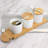 Gibson Elite Gracious Dining 10 Piece Fine Ceramic Condiment Jars Serving Set In White