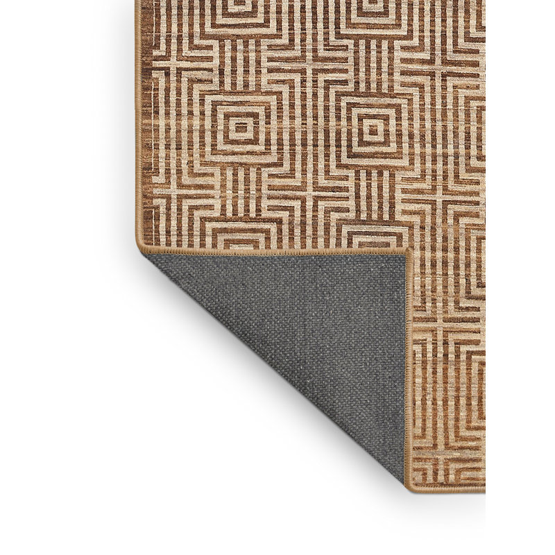 Tapis brun contemporain, Rectangle 7 pi x 10 pi