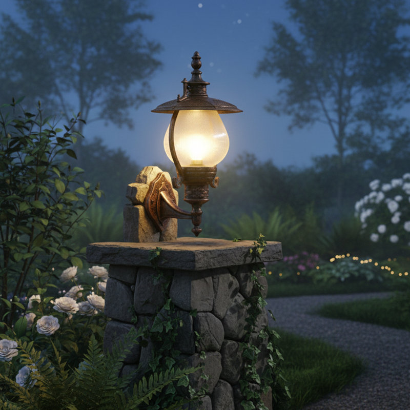 Galen 1-Light Outdoor Armed Sconce