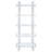Philomene 79'' H x 31.5'' W Stainless Steel Etagere Bookcase-1704548101