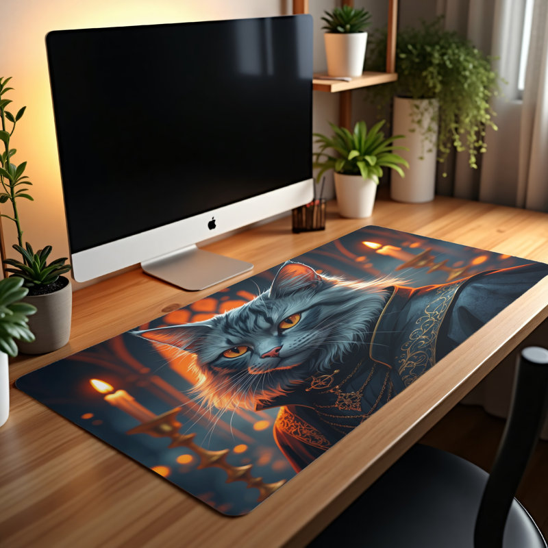Polyester Desk Pad, 31.5x15.5