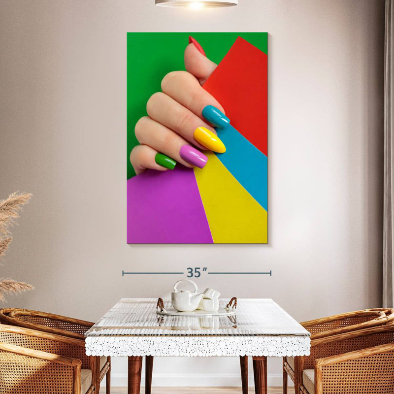 Shuttleworth Vibrant Nails, 51" H x 34" W